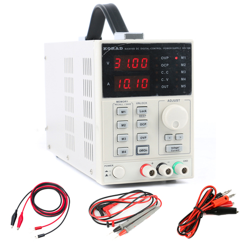 KA3010D Programmable Laboratory Variable Adjustable 30V 10A 5A 0.01V 0.001A  Linear DC Power Supply Digital Regulated Lab Grade ► Photo 1/1