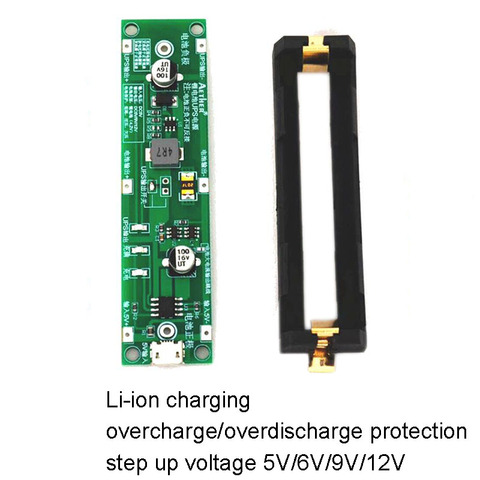 18650 Lithium Battery Boost Step Up Module 5V 9V 12V Charge Discharge the same time UPS Protection Board Charger Circuit Li-ion ► Photo 1/5