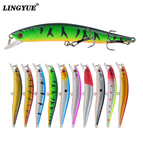 1pcs 8g 10cm 10 Colors Hard Bait Minnow Fishing lures Peche Bass Trolling Artificial Hard Bait Crankbait Carp Fishing Tackle ► Photo 1/6