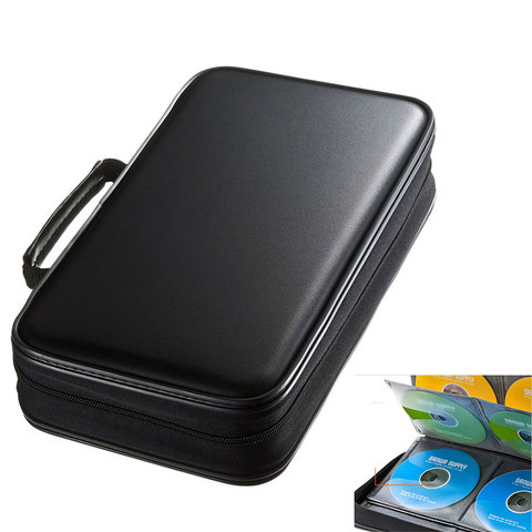 ymjywl CD Case Blu-ray Disc Box Shockproof CD / DVD holder with Packaging 96 Discs Capacity For Car Travel Storage Equipment ► Photo 1/6