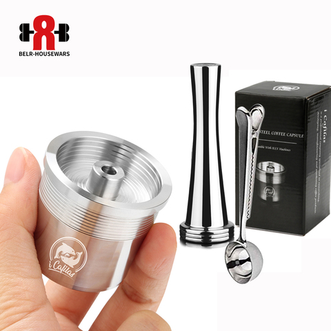  ICafilas STAINLESS STEEL Metal  Compatible for illy coffee Machine Maker Refillable Reusable Capsule fit for illy Espresso Cafe ► Photo 1/6