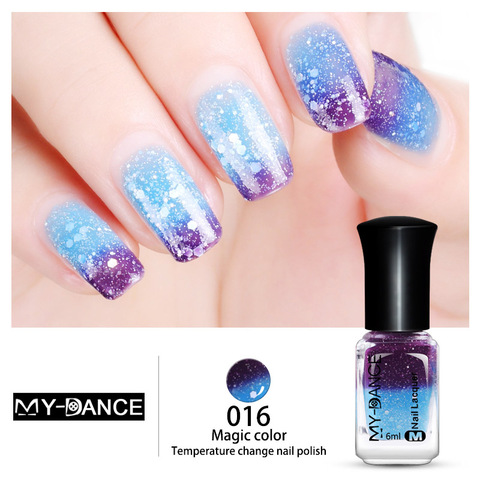 High Quality Water-based Temperature Colour Changing Nail Polish Non-toxic Thermal Fashion Manicure ► Photo 1/6