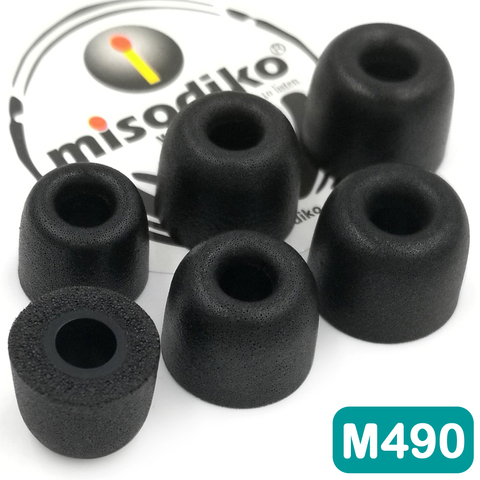 misodiko 4.9mm M490 3Pairs Replacement Blocking Out Ambient Noise Memory Foam Earbuds for Headphones with 5mm-6mm Earbud Tips ► Photo 1/6