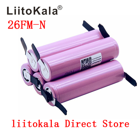 Liitokala New 100% Original 18650 2600mah battery ICR18650-26FM Li ion 3.7V rechargeable battery+ DIY Nickel sheet ► Photo 1/6