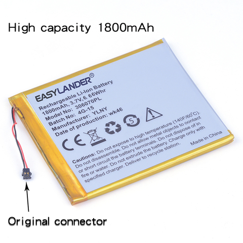 306070PL  1800mAh  Battery For PocketBook 626 615 627 touch lux 3 626Plus  PocketBook 632 Basic Touch 2 Touch HD 3 4G-15  4K-19 ► Photo 1/1