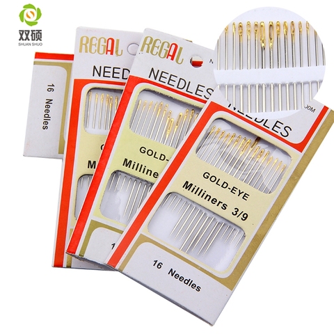Shuan Shuo Gold Tail hand Sewing Needle For Sewing DIY Hand Stitch Assorted  80pcs/lot  5Pack ► Photo 1/5