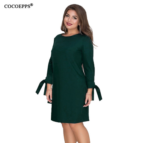 2022 winter big size Straight Dress Elegant Casual Short Dress long Sleeve  Ladies Mini Office Dress 6xl plus size women dresses - Price history u0026  Review | AliExpress Seller - ICHOIX Official Store | Alitools.io