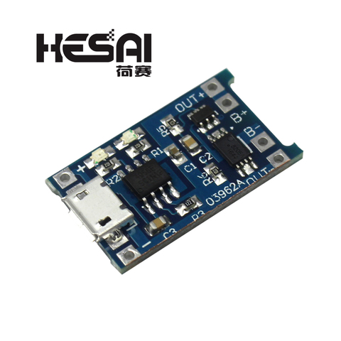 5V Micro USB 1A 18650 TP4056 Lithium Battery Charging Board with Protection Charger Module ► Photo 1/3