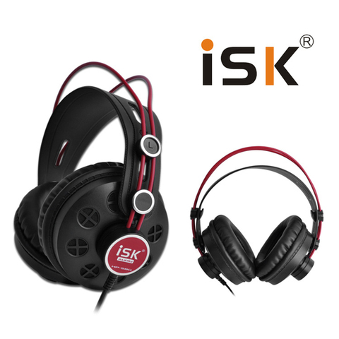 New ISK HP-580 Semi-open Dynamic Stereo Monitor earphones DJ Headset Noise Cancelling Headphone appreciate music watching movies ► Photo 1/4
