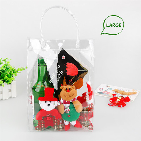 Dropship PVC Clear Bag organizer Transparent Tote Gift Bag Shopping Jelly  Christmas Thanksgiving gift packaging bag with handles - Price history &  Review, AliExpress Seller - A Little Life Store