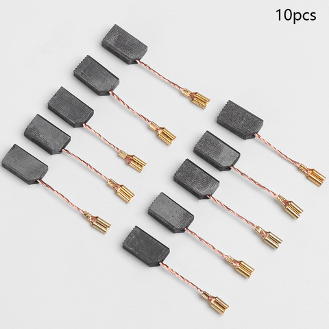 10pcs New graphite copper motor carbon brushes set tight copper wire for electric hammer drill angle grindern 6.1*7.8*13.6mm ► Photo 1/6
