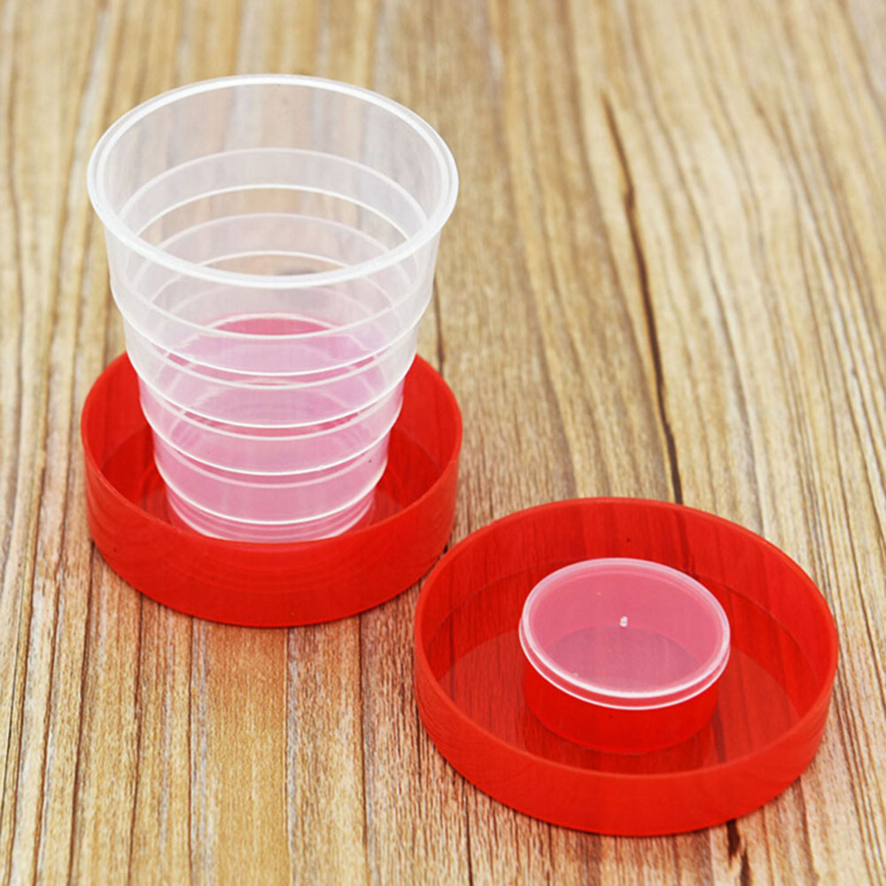 Outdoor Silicone Retractable Folding Water Cup Travel Camping Collapsible Cup zz