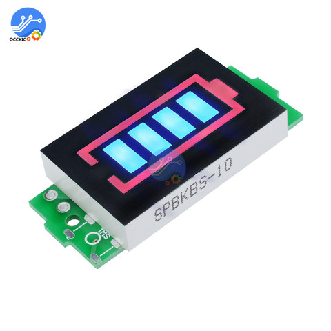 BMS 1S 2S 3S 4S 6S 7S 18650 Li-po Lithium Battery Capacity Indicator Module Meter Power Level Display Board Charge Accessory ► Photo 1/6