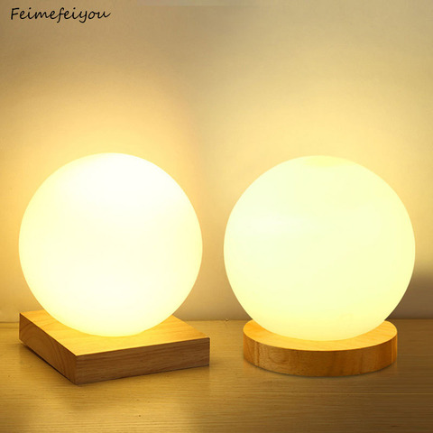 Light Desk Bedroom Bed Decoration Ball, Small Spherical Table Lamp