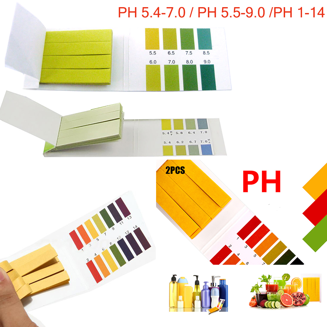 80 strips of pH 3.8-5.4 Special Indicator Paper test Lab Water Soil 1 Pack 
