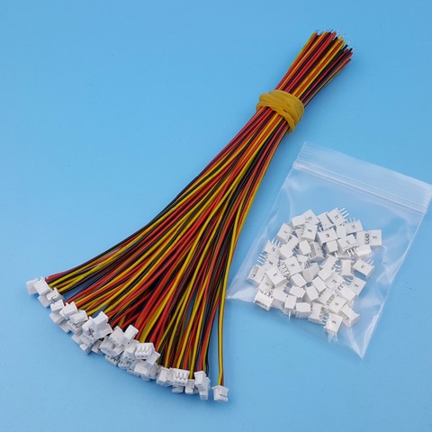 50Sets 3Pin Single End Micro JST Pitch 1.25mm 15cm 28AWG Wire To Board Connector ► Photo 1/5