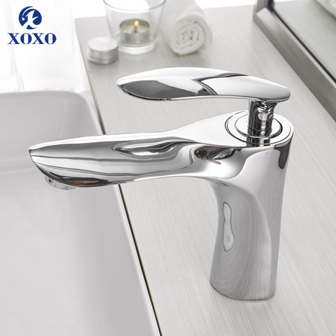 XOXO Basin Faucets  Hot and Cold Bathroom Faucet Water Basin Mixer Tap Chrome Single Handle Basin Water Sink Mixer Tap 20055 ► Photo 1/1