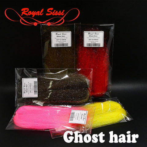 10 optional colors ghost hair fly tying fine translucent synthetic hair highly mobile tying material for wings, tails and bodies ► Photo 1/6