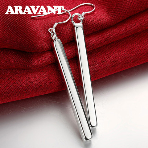 925 Silver Earrings For Women Fashion Long Line Earring Jewelry Best Gift ► Photo 1/6
