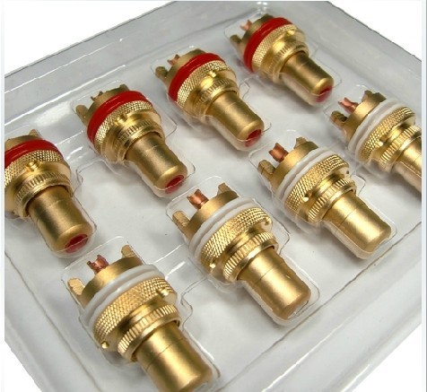 1 pair (2pcs)  DIY rofessional gold RCA Cinch DAC level the amplifier chassis audio signal input terminal ► Photo 1/3