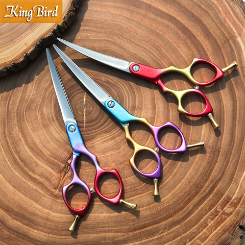 Professional Dog Grooming Shears Curved 6 Inch 6.5 Inch Curved Dog Scissors Dog Grooming Scissors Multicolor Japan 440C Kingbird ► Photo 1/6