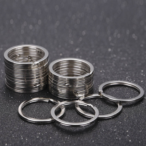 20pcs Split Key Rings 1.5x25mm Metal Hook Ring for DIY Keychain Making Handmade Jewelry Connectors Accessories High Quality ► Photo 1/6