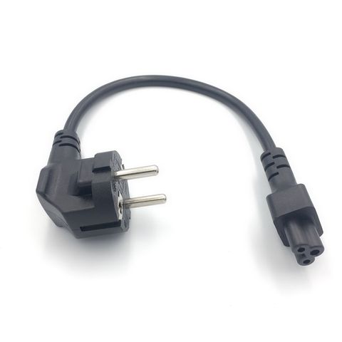 Short Power cord EU 2Pin Male to IEC 320 C5 Micky for Notebook Power supply 28CM ► Photo 1/1