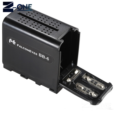 BB-6 6pcs AA Battery Case Pack Battery Holder Power as NP-F NP-970 Series Battery for LED Video Light Panel / Monitor ► Photo 1/6