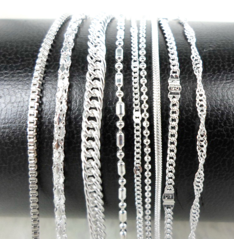 Wholesale 10pcs Beautiful plated silver 1mm Snake Chain Necklace Lobster Clasp 