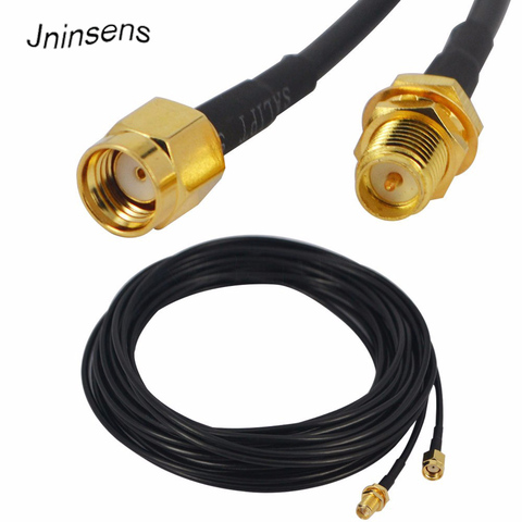 3M 6M 9M RP-SMA RP SMA WIFI Antenna Extension Cable Wire for Wireless Wi-Fi Router Adapter Wholesale ► Photo 1/5
