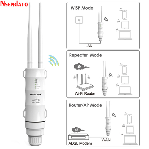AC600 2.4G/5G Dual Band High Power Outdoor Weatherproof 30db Wireless Wifi Router/AP Repeater Extender 1000mW 15KV Outer Antenna ► Photo 1/6