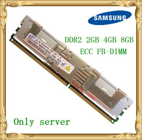 Samsung Server memory DDR2 2GB 4GB 8GB 667MHz PC2-5300F ECC FBD FB-DIMM Fully Buffered RAM 240pin 5300 ► Photo 1/1