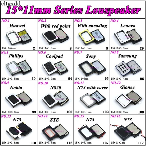 cltgxdd 1PCS Loudspeaker Speaker Phone Ringing Earpiece Buzzer Receiver For Nokia N73 N820 For Huawei ZTE Samsung 15*11*3.5/3.8 ► Photo 1/1