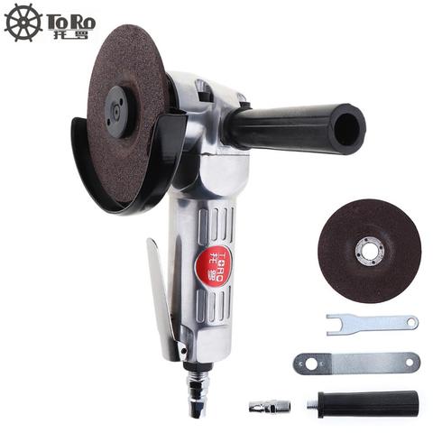 Sale 4 Inch High-speed Pneumatic Angle Grinder with Disc Polished Piece and PVC Handle for Machine Polished / Cutting Operation ► Photo 1/6