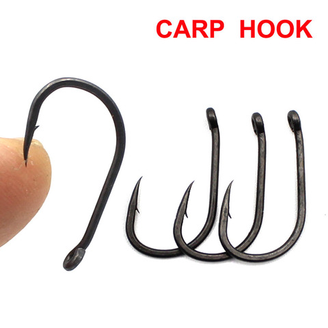 25X Carp Fishing Hooks Crank Hook Barbed Fish hooks High Carbon Steel Carp Rigs Hook Carp Barbel Tench Coarse Fishing Accessory ► Photo 1/6