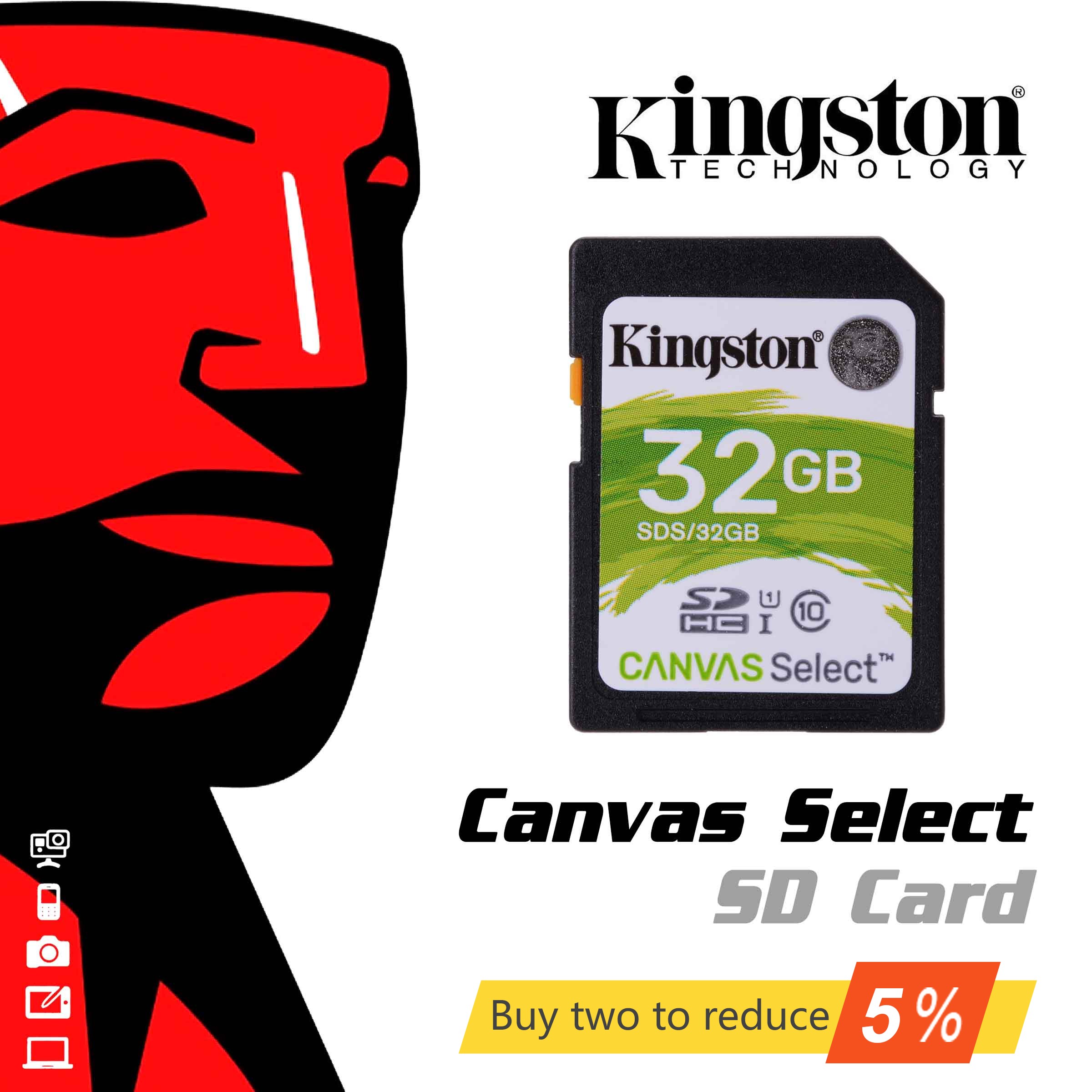 Original Kingston 32GB Micro SD Memory Card/TransFlash/Micro SDHC Card 32GB for 