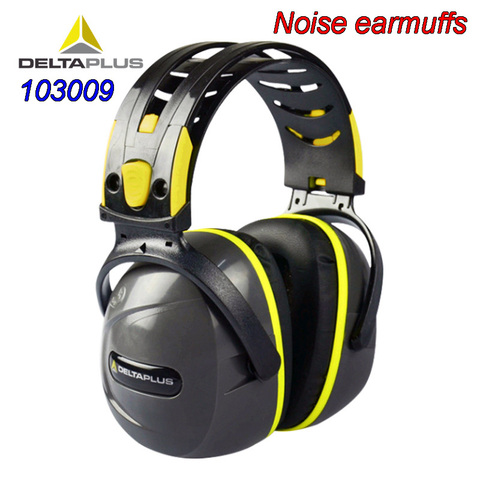 DELTAPLUS 103009 Noise earmuffs ABS shell Lining Synthetic foam cotton Noise-proof earmuffs SNR 33 Safety noise earmuffs ► Photo 1/5