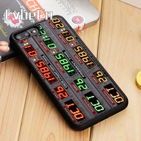 LvheCn Back To The Future Time Machine Phone Case Cover For iPhone 11 Pro X XR XS MAX 5 6S 7 8 Plus samsung s7 s8 s9 s10 ► Photo 1/5