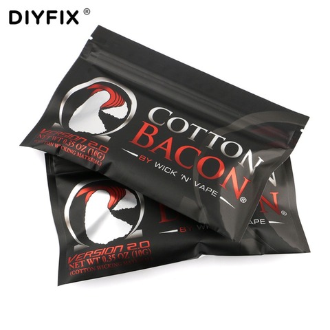 DIYFIX 2Bags Bacon Cotton Organic Cotton Wick for Electronic Cigarette Rebuildable RDA RBA DIY Atomizer Vapor Cotton ► Photo 1/6