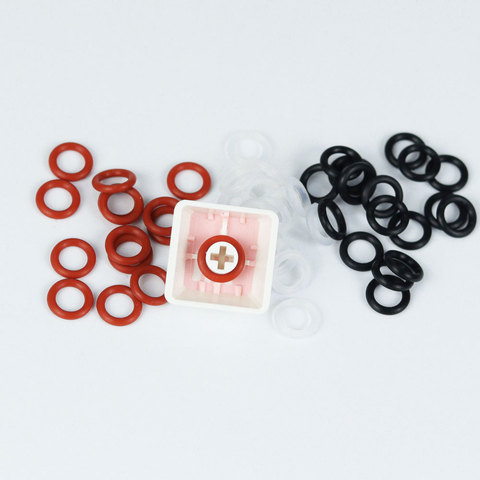 Cherry MX Rubber O-Rings Switch Dampeners  Black Claret Transparent Cherry MX Keyboard Dampers Keycap O Ring Replace Part 120PCS ► Photo 1/3