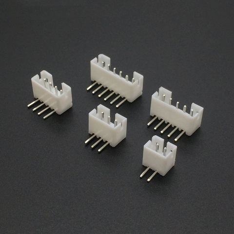 50Pcs PH 2.0mm 2 3 4 5 6 7 8Pin Right-Angle JST Socket Male Connector White 90 Degree Foot Needle Holder PH 2.0 MM ► Photo 1/1