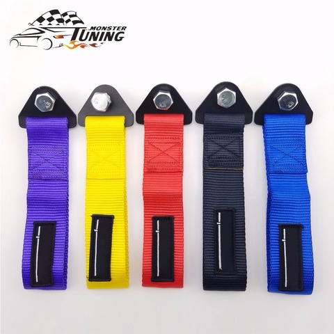 Racing Tow Strap Trailer Hook Car Towing Hook Belt Rope For