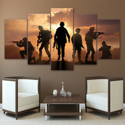 Special Forces on Duty Wall Vinyl US Soldier Marine Army Military