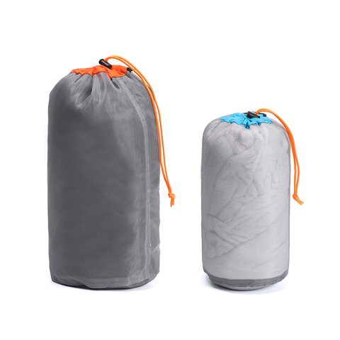 S-XXL Ultralight Laundry Outdoor Bag Mesh Stuff Sack Drawstring Storage Bag Hiking Tools Climbing Traveling Camping Sports bolsa ► Photo 1/6
