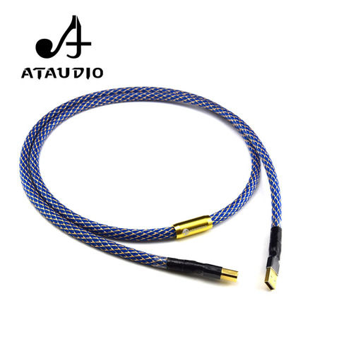 ATAUDIO Silver-plated G5 Hifi usb Cable High Quality 6N OFC Type A-B DAC Data USB Cable ► Photo 1/6
