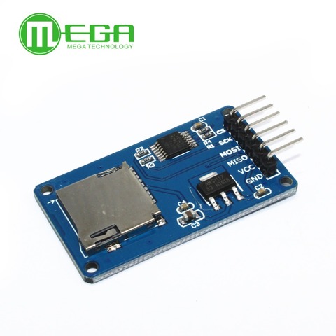 10pcs/lot Micro SD card mini TF card reader module SPI interfaces with level converter chip for arduino ► Photo 1/3