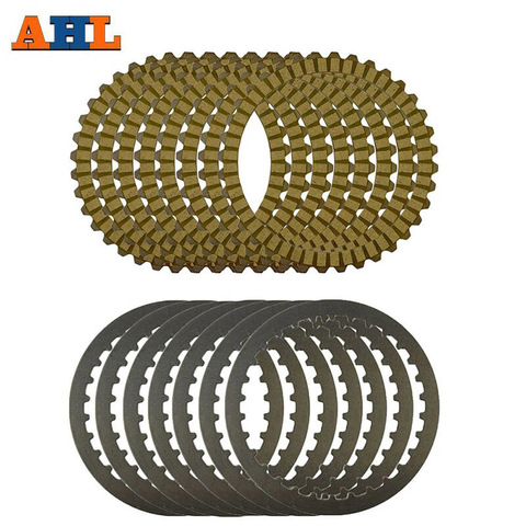 AHL Motorcycle Yellow Clutch Plates & Steel Friction Plate For Harley XL883 2004-2008 XL1200 1200X48 SPORTSTER 1991-2011 ► Photo 1/5