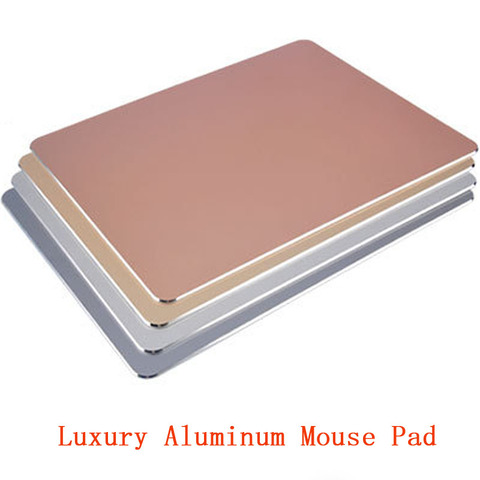 New Luxury Aluminum Metal Slim Large Game Mouse Pad PC Computer Laptop Gaming Mousepad for Apple MackBook CS GO dota 2 lol ► Photo 1/6