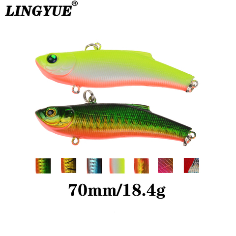 LINGYUE 1pcs Fishing Lures 7cm/18.4g VIB bait Artificial Make 7 Colors Available Bass Crankbait Wobblers Fishing Tackle Pesca. ► Photo 1/6