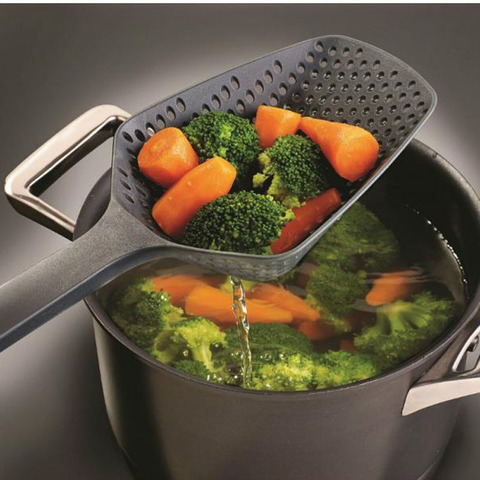 1Pc 8Colors Cooking Shovels Vegetable Strainer Scoop Nylon Spoon Large Colander Soup Filter Kitchen Tools ► Photo 1/4